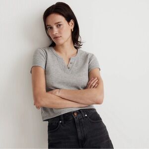 Madewell Split-Neck Henley Tee